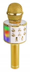 KM15G卡拉ok麦带扬声器和LED灯BT/MP3 LED金色