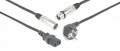 CX02-10音频组合电缆Schuko - XLR F / IEC F - XLR M 10m