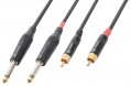 CX74-1电缆2x6.3单声道-2XRCA男性1.5m