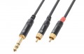 CX84-1电缆6.3立体声2 RCA男性1.5m