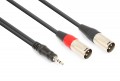 CX322-1电缆2X XLR男性-3.5mm立体声1.5m