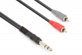 CX328-1电缆6.3mm立体声-2 RCA男性1.5m