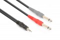 CX332-1电缆3.5mm立体声-2x 6.3mm单声道1.5m