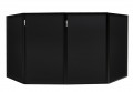 DB2B可折叠DJ屏幕120 x 70黑色（4个面板）